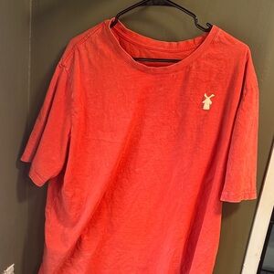 Dutch Bros Red Short Sleeve Tee with Windmill Emblem